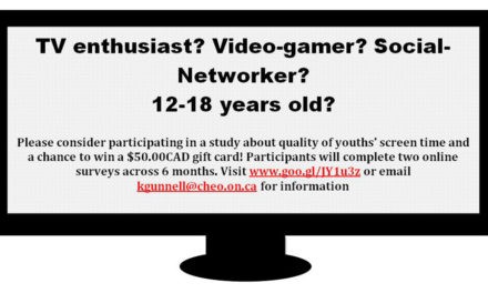 Participants Needed for Online Study about Screen Time
