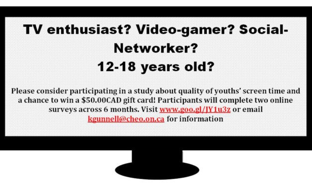 Participants Needed for Online Study about Screen Time