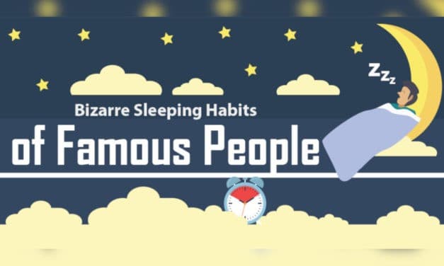 Sleep Infographic: Bizarre Sleeping Habits of Famous People