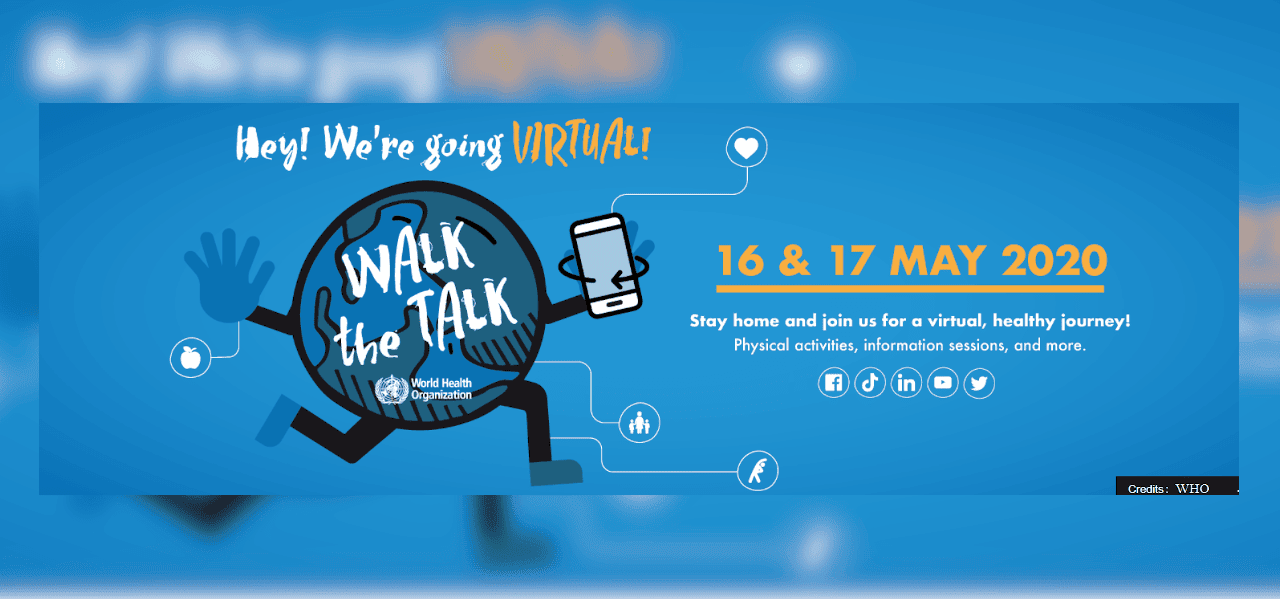 WHO’s 3rd Walk the Talk: The Health for All Challenge – join virtually!