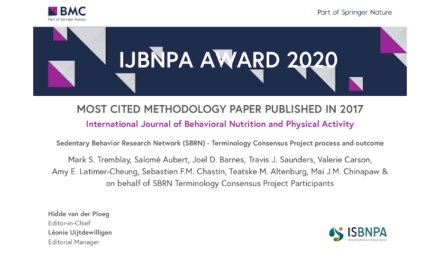 SBRN Terminology Consensus Project Paper Wins IJBNPA Most Cited Methodology Paper Award!