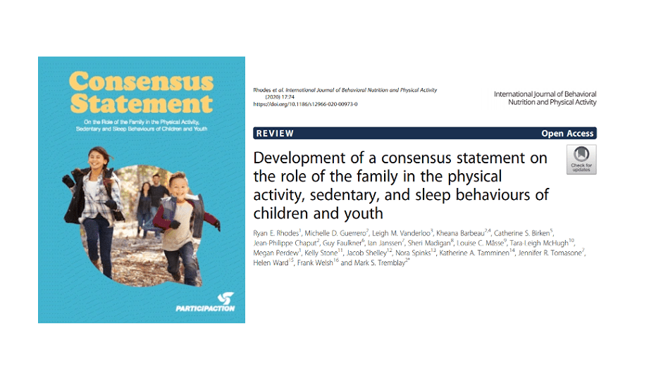 Development of a Consensus Statement on the Role of the Family in the Physical Activity, Sedentary, and Sleep Behaviours of Children and Youth