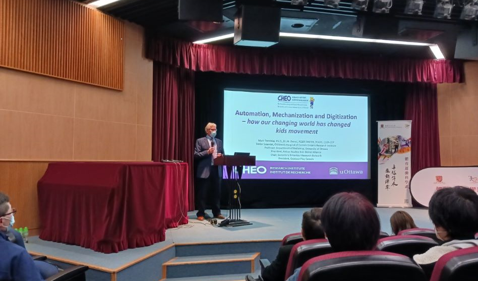 Professor Mark Tremblay makes presentations at the Chinese University of Hong Kong